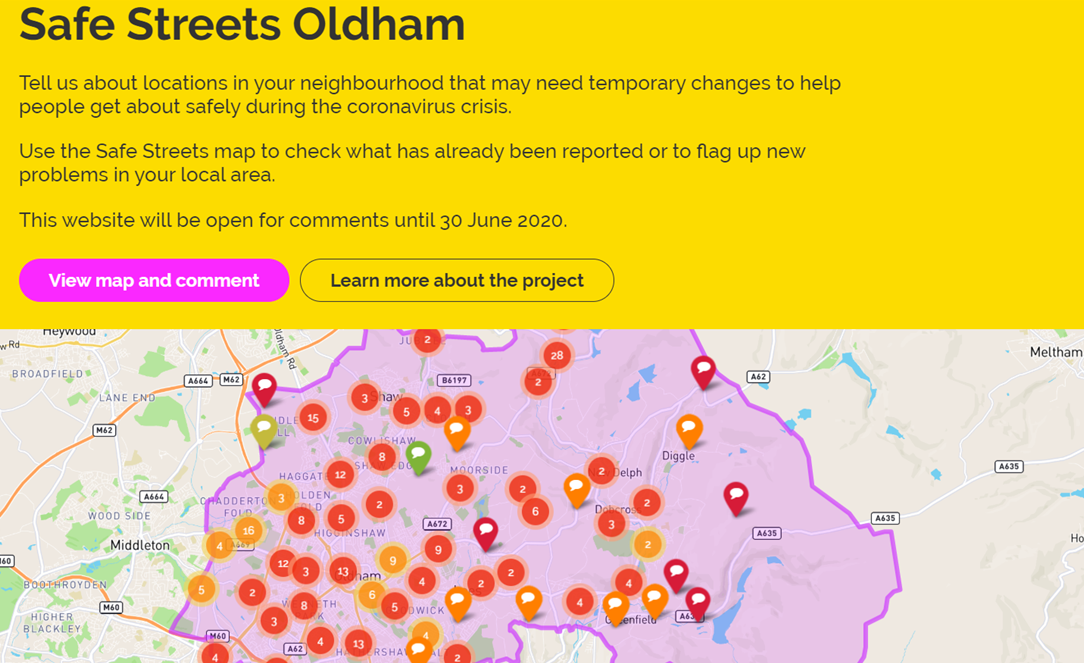 Oldham becomes the sixth GM council to launch commonplace engagement map